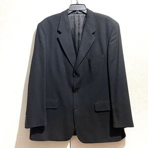 Black wool men’s blazer jacket size 46 R